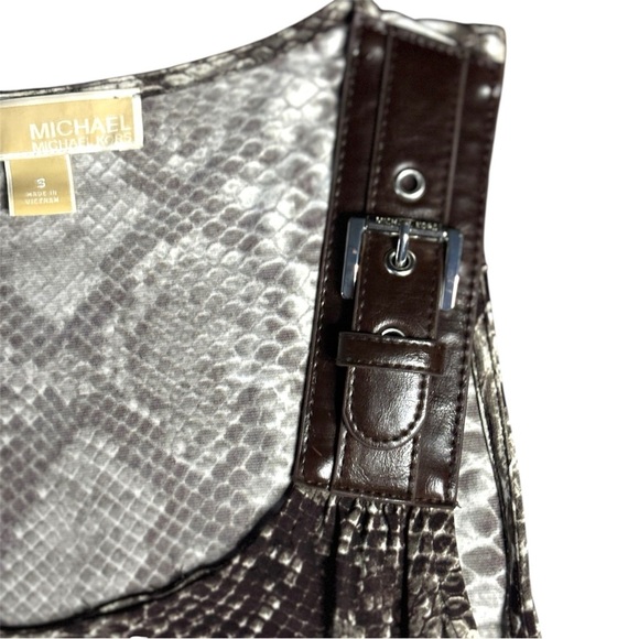 Michael Kors Sleeveless Dress Snakeskin Print Size Small - Picture 3 of 8